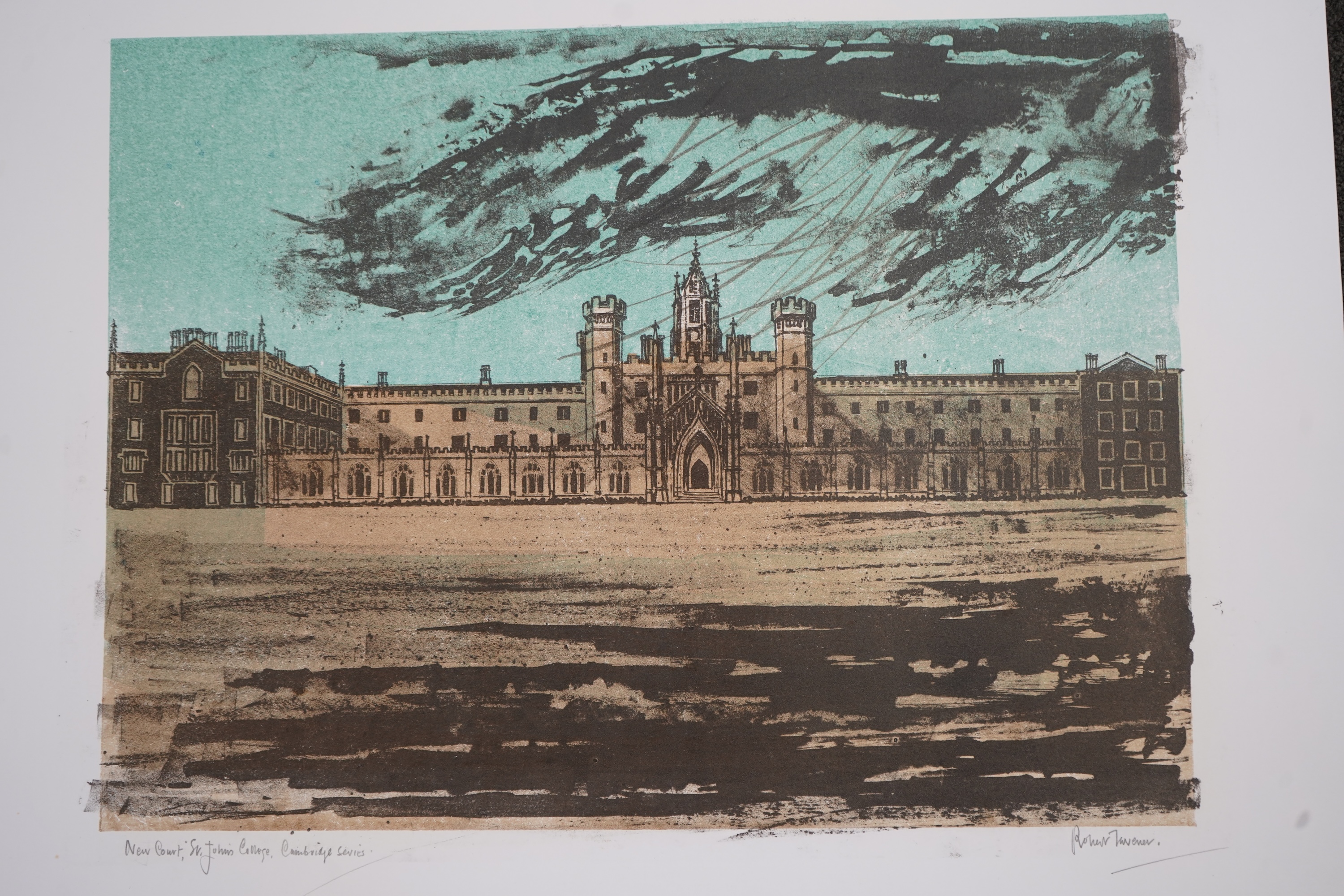 Robert Tavener RE, 1920-2004, 'New Court, St John's College (Cambridge Series)'